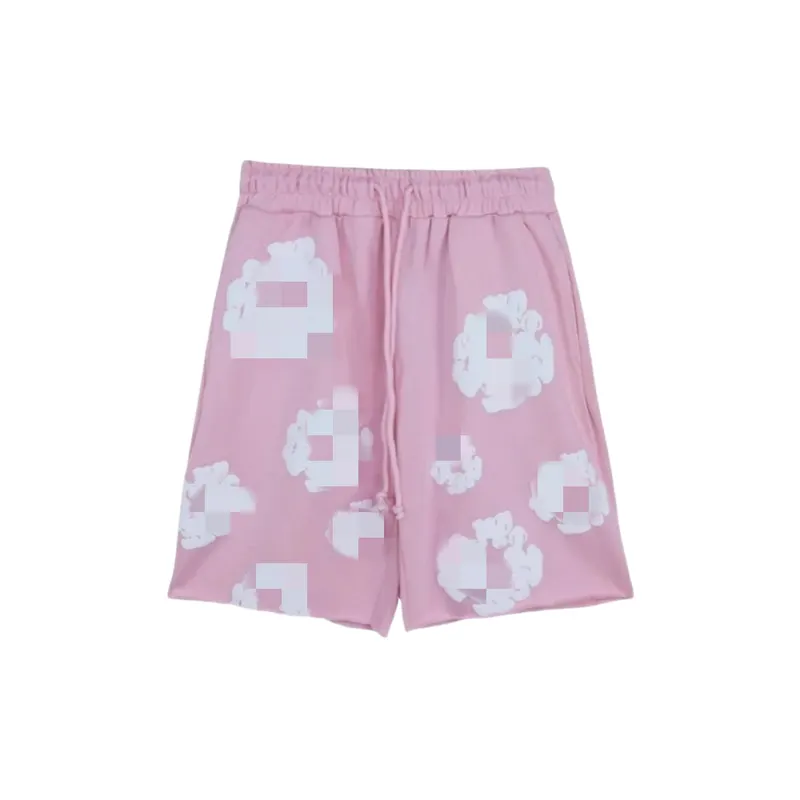Black Shorts With Grey Puff Floral Print (Blue) — merchant catalogue photo
