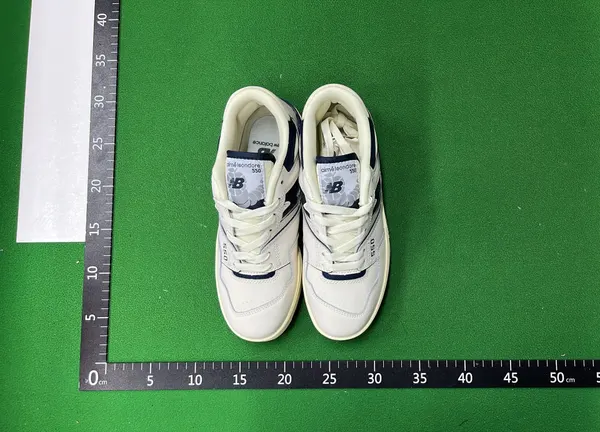 White Leather Low-Top Court Sneakers (#3) — warehouse QC photo 6