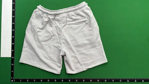Gray Sweat Shorts With Pink Drawstring (Grey) — warehouse QC photo 3