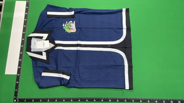 Printed Short-Sleeve Shirt And Shorts Set — warehouse QC photo 2