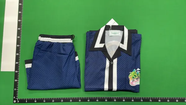 Printed Short-Sleeve Shirt And Shorts Set — warehouse QC photo 5