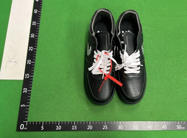 Black Leather Low-Top Sneakers With Zip Tie (Black) — warehouse QC photo 6