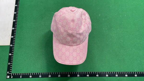 Pink Tonal Pattern Curved Brim Baseball Cap (Pink) — warehouse QC photo 1