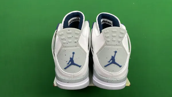 Black And White Mid-Top Basketball Sneakers (#3) — warehouse QC photo 3