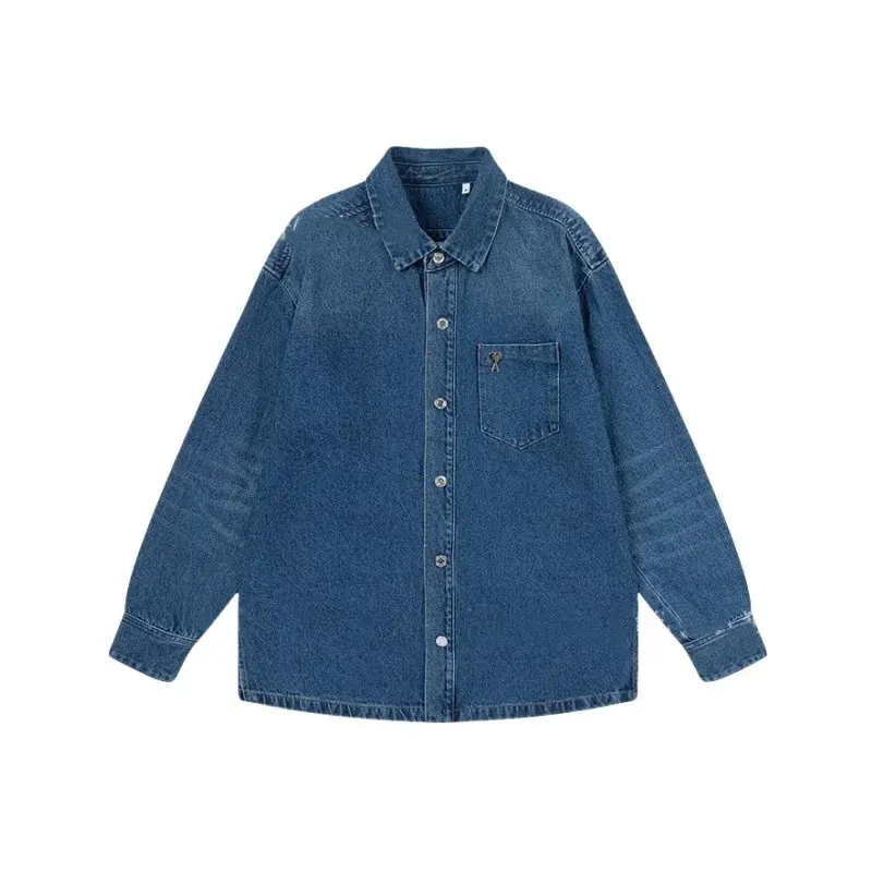 Striped Long-Sleeve Button-Up Shirt — merchant catalogue photo