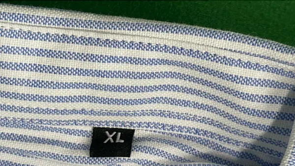 Striped Long-Sleeve Button-Up Shirt (Green) — warehouse QC photo 5