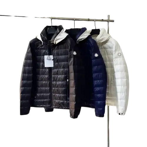 Lightweight Hooded Puffer Jacket With Contrast Hood — merchant catalogue photo