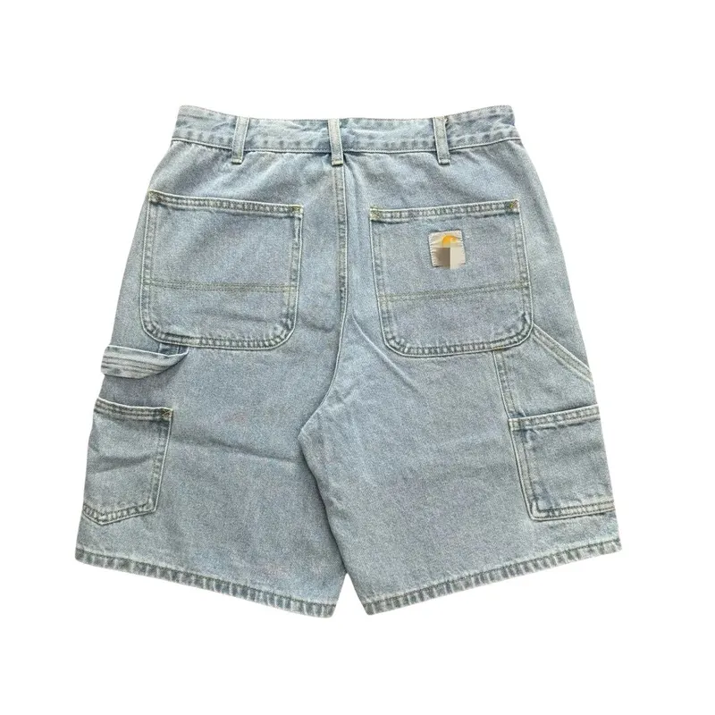 Denim Carpenter Shorts With Utility Pockets — merchant catalogue photo
