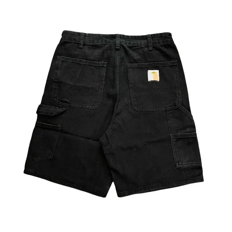 Denim Carpenter Shorts With Utility Pockets (Blue) — merchant catalogue photo