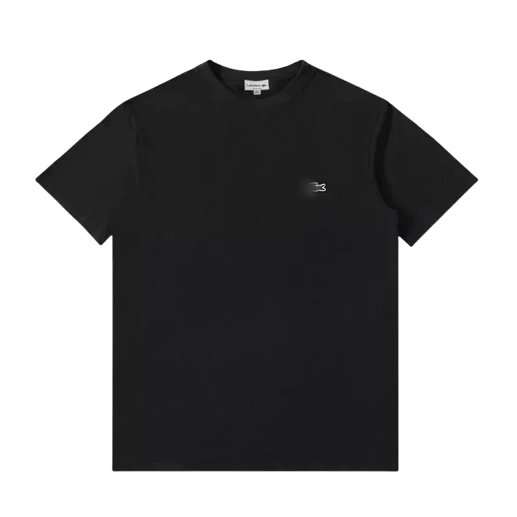 Plain Crewneck Tee With Embroidered Chest Logo — merchant catalogue photo