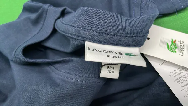 Plain Crewneck Tee With Embroidered Chest Logo — warehouse QC photo 1