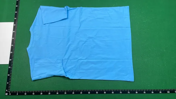Pink Cotton T-Shirt With Heart Chest Patch — warehouse QC photo 3