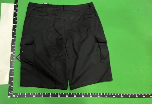 Olive Green Cargo Shorts With Flap Pockets — warehouse QC photo 3