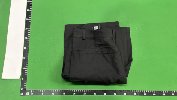 Olive Green Cargo Shorts With Flap Pockets — warehouse QC photo 4