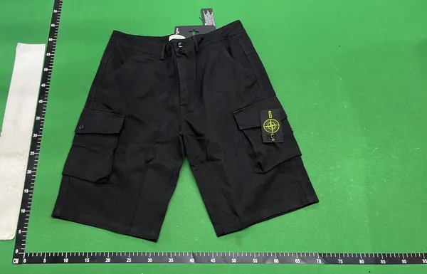 Olive Green Cargo Shorts With Flap Pockets — warehouse QC photo 6