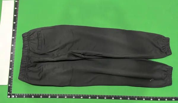 Faded Black Fleece Jogger Sweatpants — warehouse QC photo 3