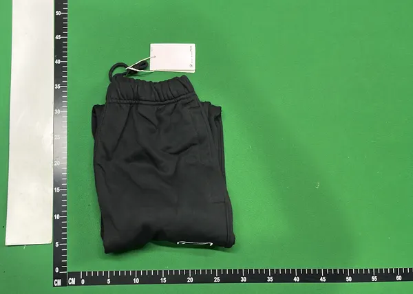Faded Black Fleece Jogger Sweatpants — warehouse QC photo 4