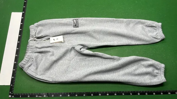 Faded Black Fleece Jogger Sweatpants — warehouse QC photo 6