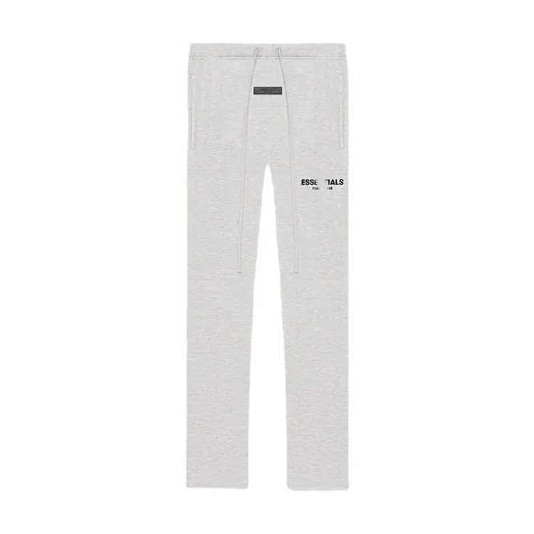 Gray Fleece Sweatpants With Drawstring Waist — merchant catalogue photo
