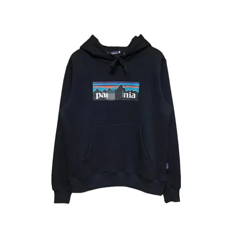 Blue Long-Sleeve Pullover With Back Landscape Print — merchant catalogue photo