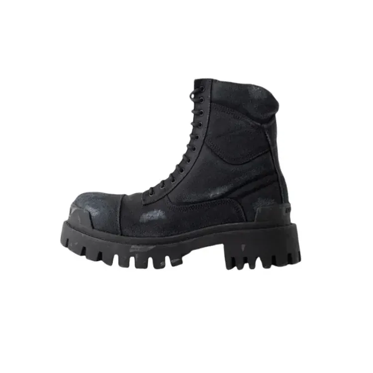 Six-Inch Lace-Up Nubuck Work Boots (Yellow) — merchant catalogue photo