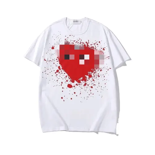 White Heart Graphic Print T-Shirt — merchant catalogue photo