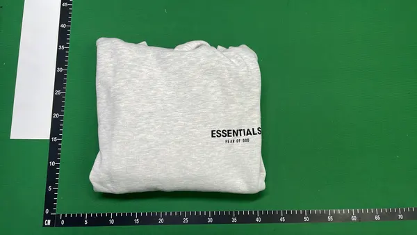 Oversized Pullover Hoodie With Back Text Print — warehouse QC photo 4