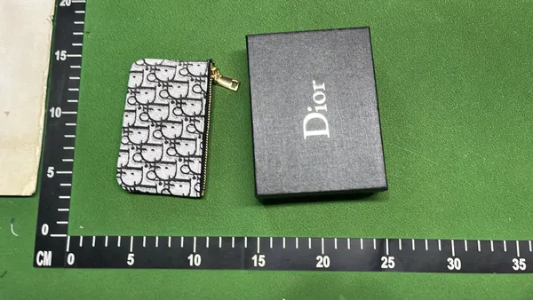 Monogram Canvas Zip Coin Pouch — warehouse QC photo 3