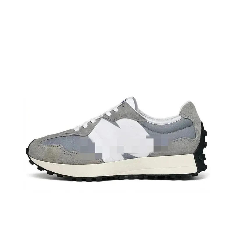 Grey Suede Retro Runner Sneakers — merchant catalogue photo