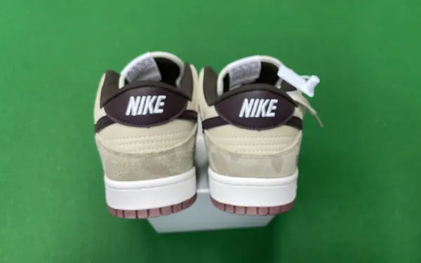 Panelled Leather Low Top Skate Sneakers (Brown) — warehouse QC photo 3