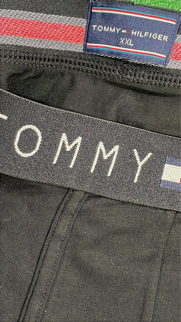 Black Boxer Briefs With Wide Elastic Waistband — warehouse QC photo 1