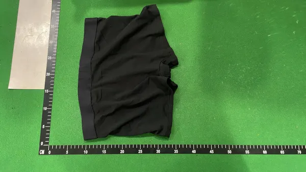 Black Boxer Briefs With Wide Elastic Waistband — warehouse QC photo 3