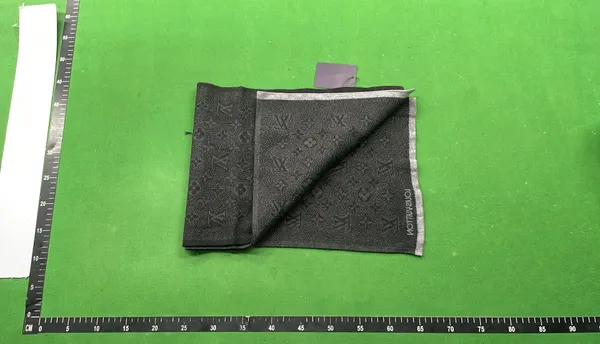 Monogram Knit Beanie And Scarf Set — warehouse QC photo 2