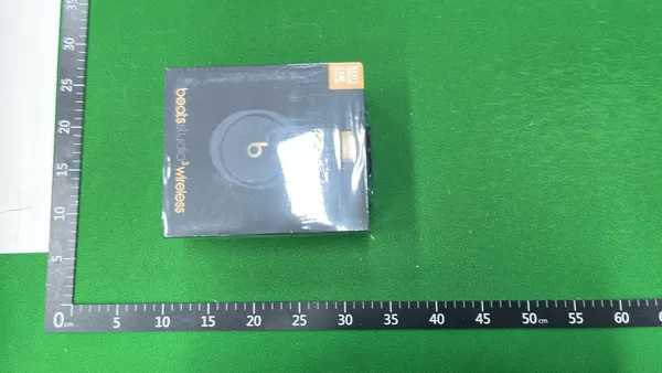 Charcoal Over-Ear Wireless Headphones With Gold Trim — warehouse QC photo 1