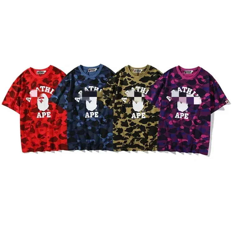 Camouflage Print T-Shirt With Chest Graphic — merchant catalogue photo