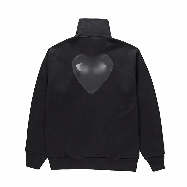 Turtleneck Sweatshirt With Heart Graphic Back Print — merchant catalogue photo