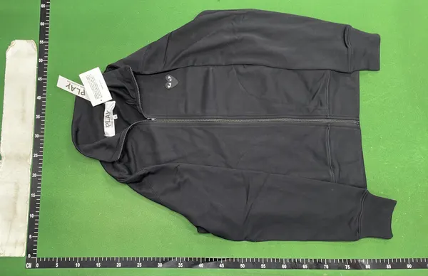 Turtleneck Sweatshirt With Heart Graphic Back Print — warehouse QC photo 6