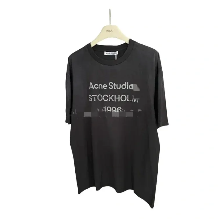 Washed Black Oversized T-Shirt With Text Print — merchant catalogue photo