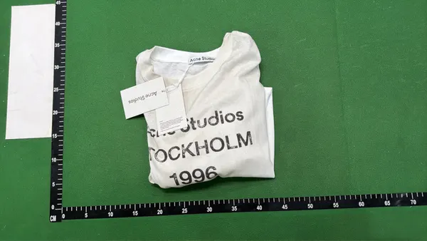 Washed Black Oversized T-Shirt With Text Print — warehouse QC photo 4
