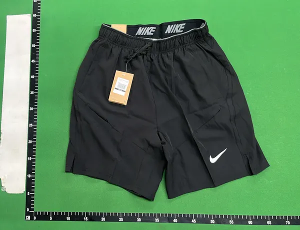 Athletic Drawstring Shorts With Logo Waistband — warehouse QC photo 6
