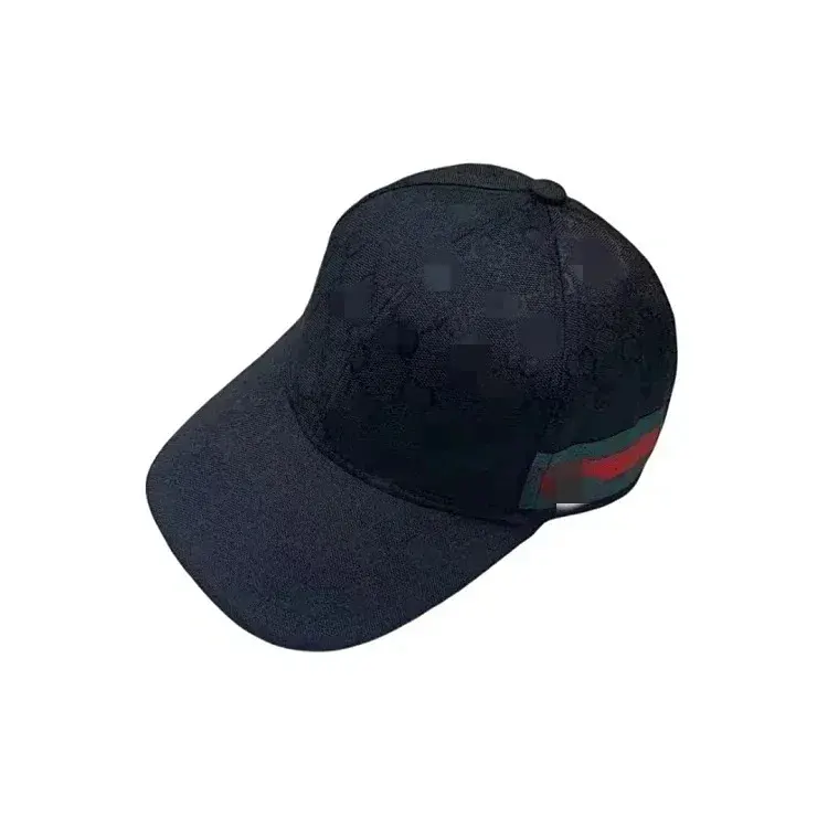 Black Monogram Jacquard Baseball Cap With Stripe — merchant catalogue photo