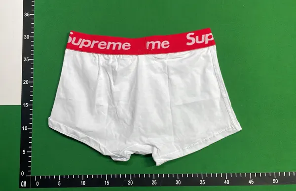 Cotton Boxer Briefs With Elastic Logo Waistband — warehouse QC photo 3