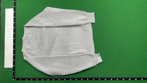 Black Crewneck Sweatshirt With Stitch Detail — warehouse QC photo 3
