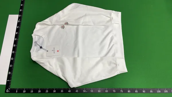 Black Crewneck Sweatshirt With Chest Patch — warehouse QC photo 6