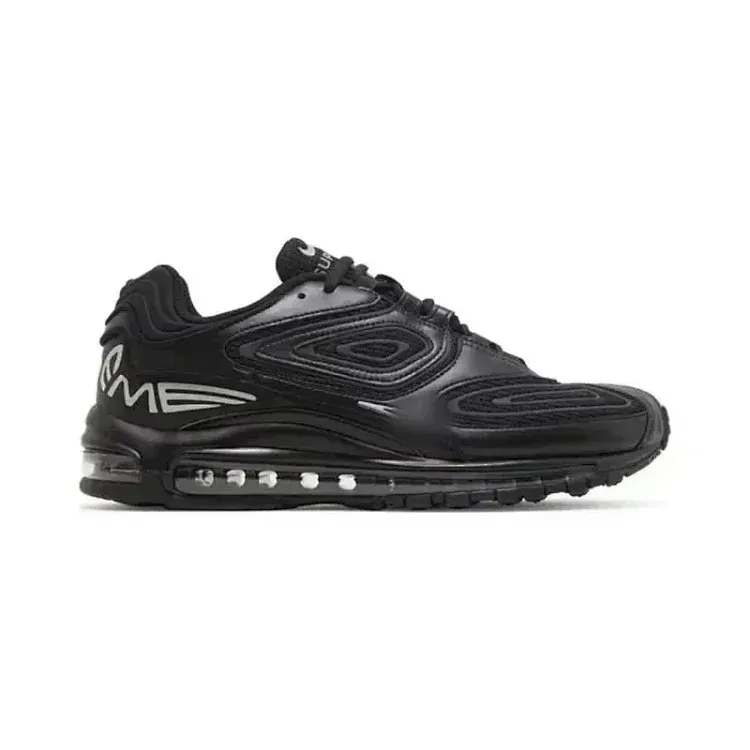 Black Layered Panel Chunky Running Sneakers — merchant catalogue photo
