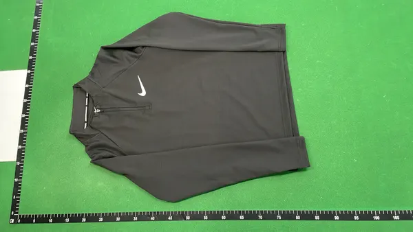 Half-Zip Long Sleeve Athletic Training Top — warehouse QC photo 2