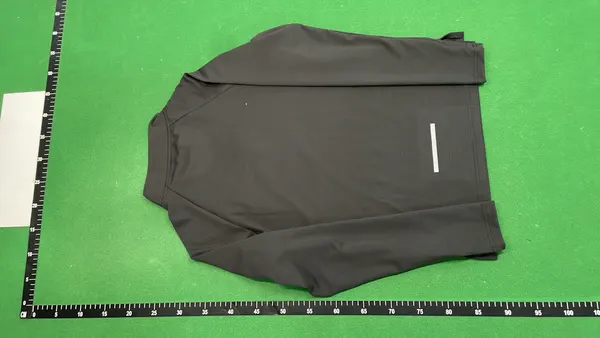 Half-Zip Long Sleeve Athletic Training Top — warehouse QC photo 3