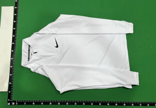 Half-Zip Long Sleeve Athletic Training Top — warehouse QC photo 6