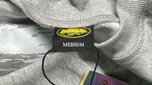 Grey Oval Print Hoodie And Jogger Set (Grey) — warehouse QC photo 5