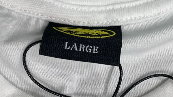 White T-Shirt With Pink Script Graphic Print — warehouse QC photo 1